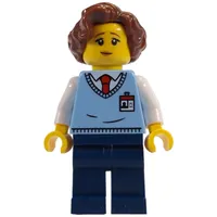 Museum Employee, Reddish Brown Hair