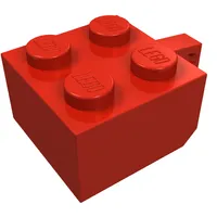 Hinge Brick 2 x 2 Locking with 1 Finger Vertical [No Axle Hole]