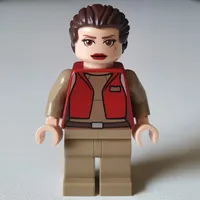 Padme Amidala / Naberrie, Dark Red Senator Outfit, Ponytail Hair (Clone Wars)