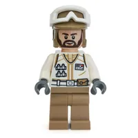 Rebel Trooper in Hoth Uniform, Dark Tan Hat, Dark Brown Beard