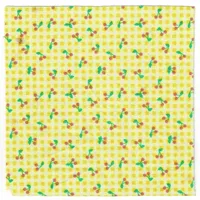 Scala, Blanket 17 x 17 with Checks and Cherries Print