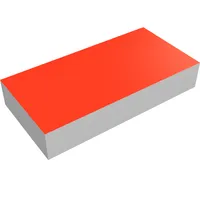 Tile 1 x 2 with Red Print