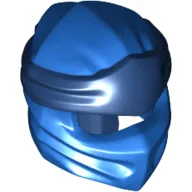 Wrap with Long Back Knot, Dark Blue Band Pattern