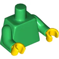 Torso, Green Arms, Yellow Hands [Plain]