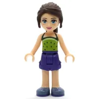 Naomi - Lime Top, Dark Purple Skirt