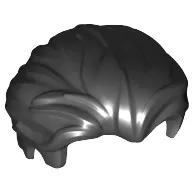 Hair Swept Back with Slight Widow's Peak and Short Side Burns [Plain]