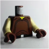 Torso Shirt, Black Belt and Silver Buckle Print (Naboo), Tan Arms, Brown Hands