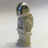 Astronaut, White, Helmet with Large Chrome Gold Visor, Airtanks, Headset