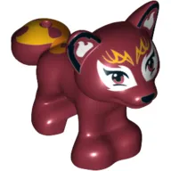 Animal, Fox with Face Decoration Print