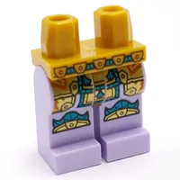 Hips and Lavender Legs with Gold Skirt, Dark Turquoise Decorations print