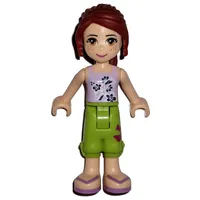 Mia - Lavender Top, Lime Trousers