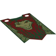 Flag 5 x 8.5 with Crocodile Tribe Print