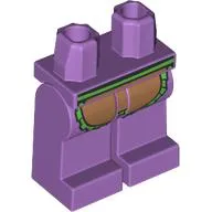 Hips and Medium Lavender Legs with Medium Nougat Apron, Bright Green Trim print