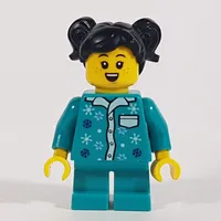 Girl, Dark Turquoise Pajamas