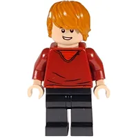 Ron Weasley, Dark Red Sweater over Red Shirt, Black Legs