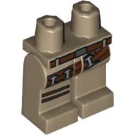 Hips and Dark Tan Legs with Reddish Brown Belt, Low Belt, and Knee Belt Print