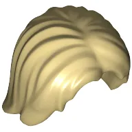 Hair Mid-Length Tousled with Center Part