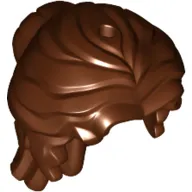 Hair Mid-Length Wavy Pulled Back with Partial Bun and Side Bangs, Hole on Top