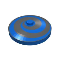 Dish 4 x 4 Inverted [Radar] - Black Spiral Print [6496 / 6497]