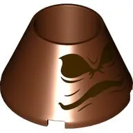 Cone 4 x 4 x 2 Hollow No Studs with Sorting Hat print