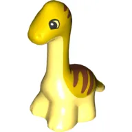 Duplo Dinosaur Diplodocus Baby with Dark Orange Stripes