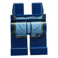 Hips and Dark Blue Legs with Bright Light Blue Apron