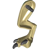 Animal Body Part, Dinosaur, Indoraptor / Baryonyx Leg, Right with Dark Green and Green Markings, Black Claws