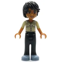 Matthew - Tan Shirt, Black Trousers