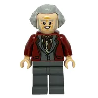 Garrick Ollivander, Dark Red Jacket, Hair Swept Back
