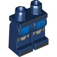 Hips and Dark Blue Legs with Blue Armour, Silver Knee Pads, Black Toes print