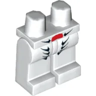 Hips and White Legs with Black Scales Print