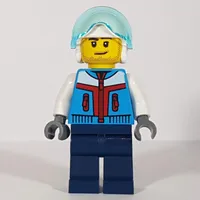 Pilot, Dark Azure Jacket, Dark Blue Legs, White Helmet