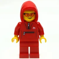 Man, Red Tracksuit with Hood