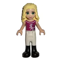 Liza - Magenta Top, White Trousers