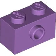 Brick Special 1 x 2 with 1 Center Stud on 1 Side, Bottom Stud Holder