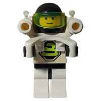 Blacktron II - Jetpack, 3626b Head, No Plate 1 x 1 Round