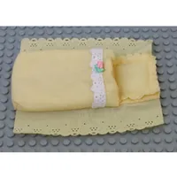 Belville, Sleeping Bag / Adult Pouch with White Lace and Pink Rose Print