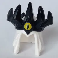 Hair and Crown, Long with Black Spiked Crown Pattern