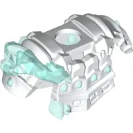 Minifig Neckwear Shoulder Armour With Trans Light Blue Ice