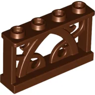 Fence Ornamented 1 x 4 x 2 with 4 Studs