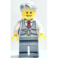 Light Bluish Grey Torso, Dark Bluish Grey Legs, Light Bluish Grey Hair