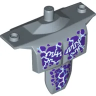 Large Figure Torso, Chest Armor, Shoulder Studs with Dark Purple Spots and Medium Blue Veins Print