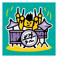 Tile 2 x 2 with Drum Solo print