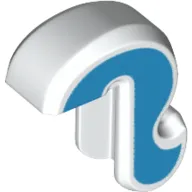 Animal Body Part, Cat Tail with Dark Azure Stripe print