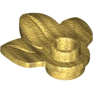 Plant, Plate 1 x 1 Round with 3 Leaves