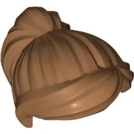 Hair Ponytail and Swept Sideways Fringe