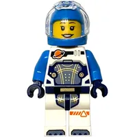 Astronaut, White and Dark Blue Spacesuit, Dark Azure Helmet, Earpiece