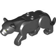 Animal, Big Cat, Panther with 2 Studs, Green Eyes Print