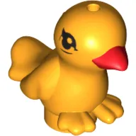 Animal, Bird, Two Feet with Red Beak Print