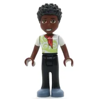 Trevor - White Shirt, Black Pants, Black Hair